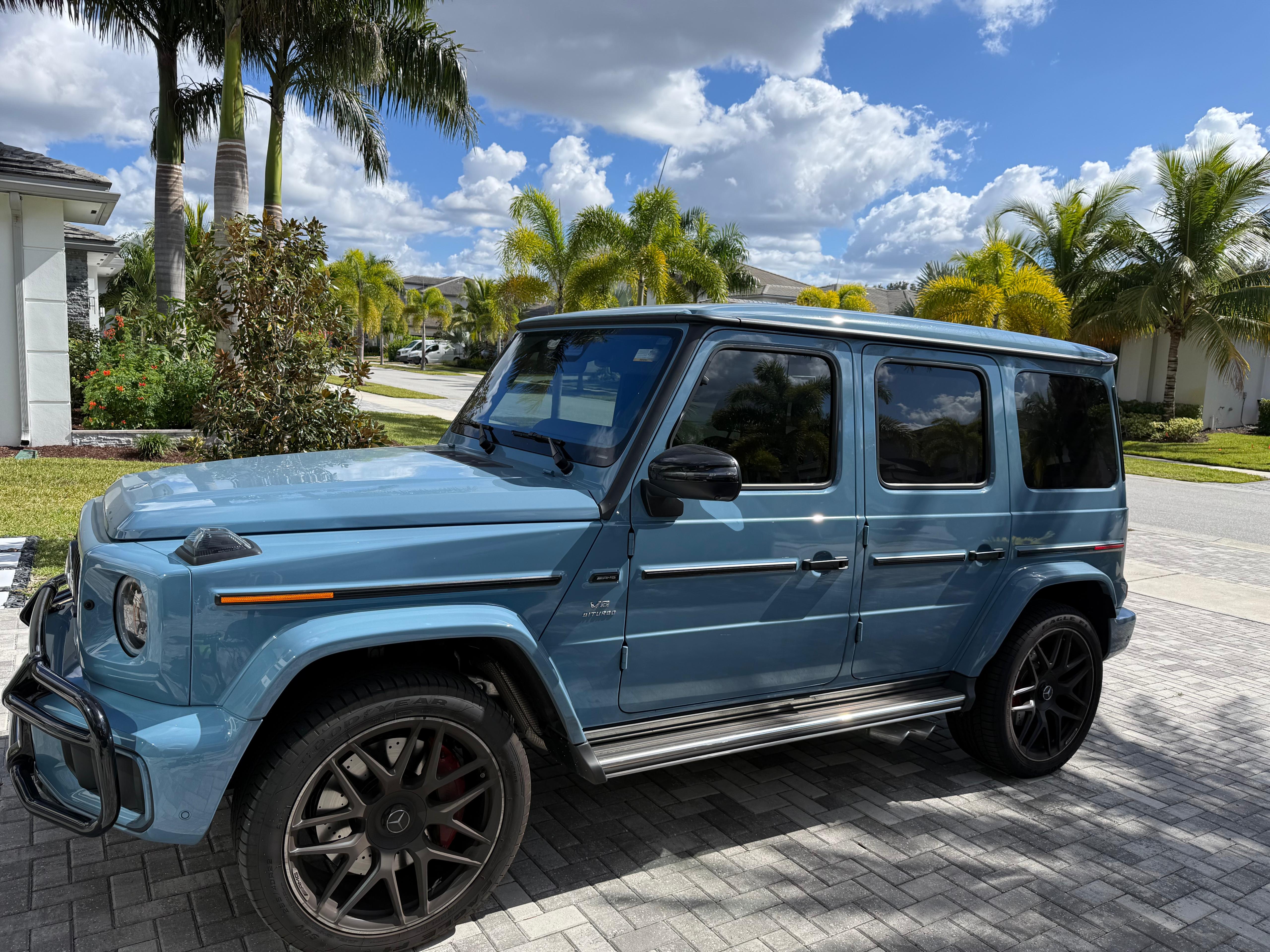 Detailed Mercedes G-Class SUV in Boca Raton drive way